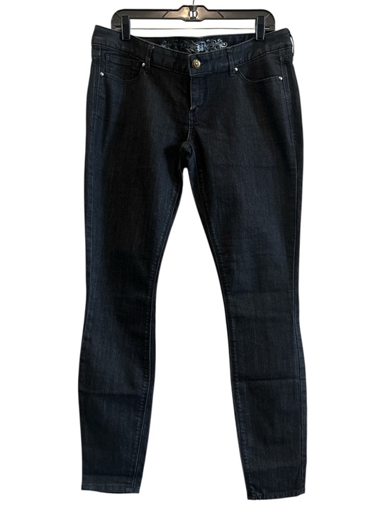 Express Denim - Express Zelda Dark Grey/Black Low Rise Skinny/Slim Fit Jeans